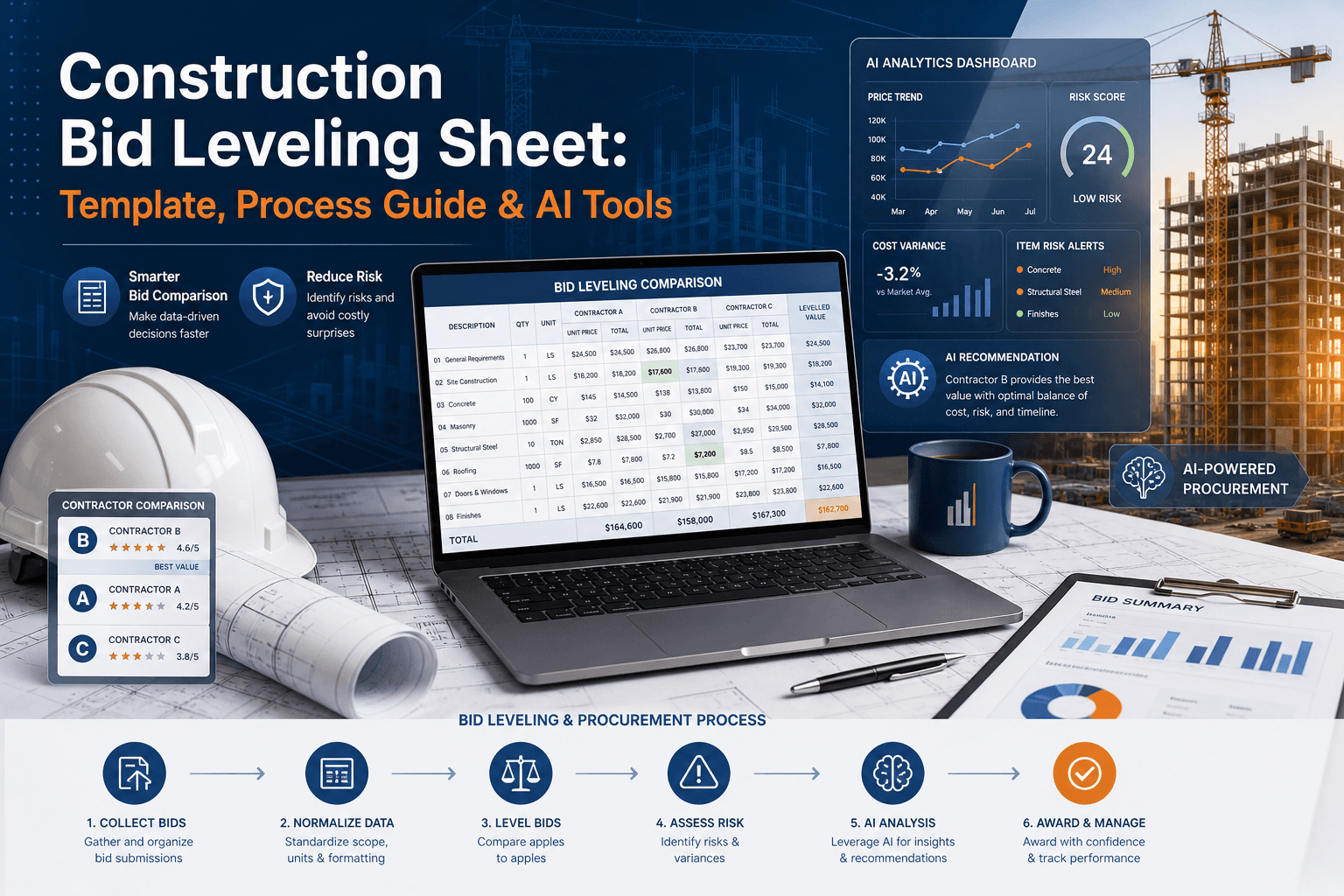 Construction Bid Leveling Sheet: Template & AI Tools
